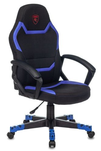 Купить  кресло zombie 10 черный/синий текстиль/эко.кожа крестов. пластик zombie 10 blue в интернет-магазине Айсберг техники в Орске!