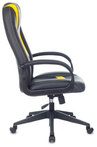 Купить  кресло zombie 8 черный/желтый эко.кожа крестов. пластик zombie 8 yellow в интернет-магазине Айсберг техники в Орске! фото 3