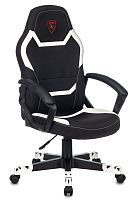Купить  кресло zombie 10 черный/белый текстиль/эко.кожа крестов. пластик zombie 10 white в интернет-магазине Айсберг техники в Орске!