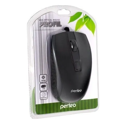 Купить  мышь perfeo "profil", 4 кн, usb, чёрная в интернет-магазине iceteh.ru в Орске, Новотроицке, Гае, Домбаровском, Ясном, Адамовке, Кваркено!