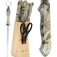 Купить  нож набор ножей 8пр mb 495 на подставке+мусат в интернет-магазине iceteh.ru в Орске, Новотроицке, Гае, Домбаровском, Ясном, Адамовке, Кваркено!