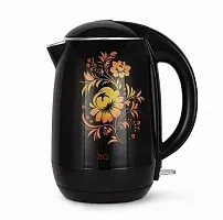 Купить  чайник bq kt 1702 p черный-цветы в интернет-магазине iceteh.ru в Орске, Новотроицке, Гае, Домбаровском, Ясном, Адамовке, Кваркено!