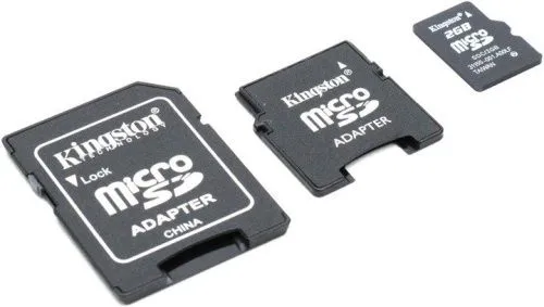 Купить  карта памяти sd-micro 2gb kingston with 2 adapters (sdc/2gb -2adp) в интернет-магазине iceteh.ru в Орске, Новотроицке, Гае, Домбаровском, Ясном, Адамовке, Кваркено!
