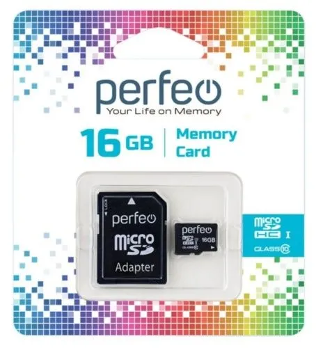 Купить  карта памяти perfeo microsd 16 gb high-capacity (class 10) в интернет-магазине iceteh.ru в Орске, Новотроицке, Гае, Домбаровском, Ясном, Адамовке, Кваркено!