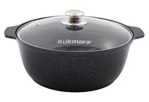 Купить  посуда жаровня 5л kukmara жмт528а темное мраморное покрытие в интернет-магазине iceteh.ru в Орске, Новотроицке, Гае, Домбаровском, Ясном, Адамовке, Кваркено!