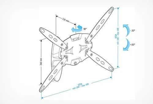 Купить  кронштейн holder lcds-5026 черный глянец в интернет-магазине iceteh.ru в Орске, Новотроицке, Гае, Домбаровском, Ясном, Адамовке, Кваркено! фото 3