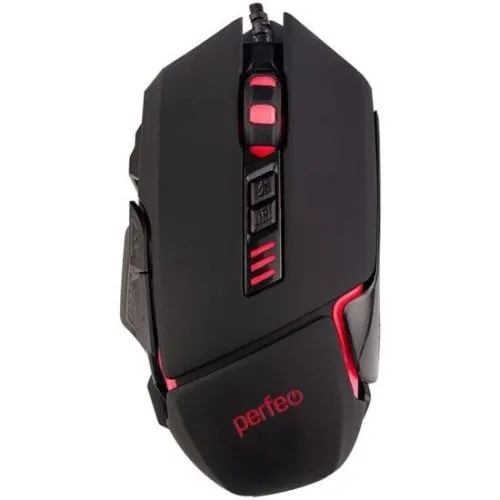 Купить  мышь perfeo "active", 7 кн, usb, чёрн, game design, 4 цв. подсветка, 1000-1600-3200-6400 dpi в интернет-магазине iceteh.ru в Орске, Новотроицке, Гае, Домбаровском, Ясном, Адамовке, Кваркено!