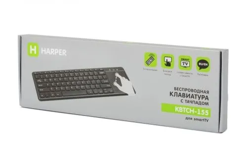 Купить  аксессуары harper kbtch-155 беспроводная клавиатура с тачпадом для smarttv в интернет-магазине iceteh.ru в Орске, Новотроицке, Гае, Домбаровском, Ясном, Адамовке, Кваркено! фото 2