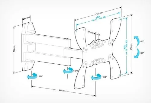 Купить  кронштейн для tv  holder lcds-5066 в интернет-магазине iceteh.ru в Орске, Новотроицке, Гае, Домбаровском, Ясном, Адамовке, Кваркено! фото 2