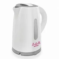 Купить  чайник мастерица ек-1701 м белый/ серый 1,7л в интернет-магазине iceteh.ru в Орске, Новотроицке, Гае, Домбаровском, Ясном, Адамовке, Кваркено!