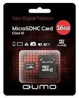 Купить  карта памяти sd-micro 16gb qumo class 10 +adapter в интернет-магазине iceteh.ru в Орске, Новотроицке, Гае, Домбаровском, Ясном, Адамовке, Кваркено!