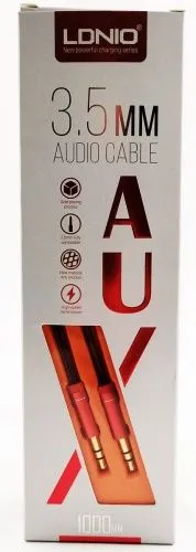Купить  соединительные шнуры ldnio ls-y01/ aux аудио кабель/3.5 mm jack - 3.5 mm jack/ 1m/ позолоченные контакты/ red (ld-b4535) в интернет-магазине iceteh.ru в Орске, Новотроицке, Гае, Домбаровском, Ясном, Адамовке, Кваркено!