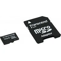 Купить  карта памяти sd-micro 16gb transcend sdhc class 10 (ts16gusdhc10) +adapter в интернет-магазине iceteh.ru в Орске, Новотроицке, Гае, Домбаровском, Ясном, Адамовке, Кваркено!