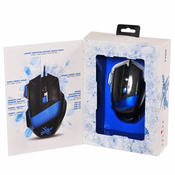 Купить  мышь oklick 775g black/blue (2400dpi) usb в интернет-магазине Айсберг техники в Орске! фото 8