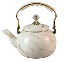 Купить  чайник marusya r-2425 эмаль кремовый мрамор 2,5л в интернет-магазине iceteh.ru в Орске, Новотроицке, Гае, Домбаровском, Ясном, Адамовке, Кваркено!