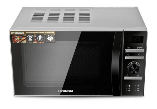 Купить  свч hyundai hym-d 3026 серебристый в интернет-магазине Айсберг техники в Орске, Новотроицке, Гае, Домбаровском, Ясном, Адамовке, Кваркено!