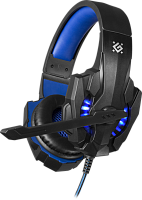 Купить  наушники defender  warhead g-390 led black+blue, 1.8м кабель (64039) в интернет-магазине iceteh.ru в Орске, Новотроицке, Гае, Домбаровском, Ясном, Адамовке, Кваркено!