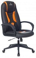 Купить  кресло zombie 8 черный/оранжевый эко.кожа крестов. пластик zombie 8 orange в интернет-магазине Айсберг техники в Орске!