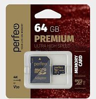 Купить  карта памяти perfeo microsdxc 64 gb high-capacity (class 10) uhs-3 v30 в интернет-магазине Айсберг техники в Орске!
