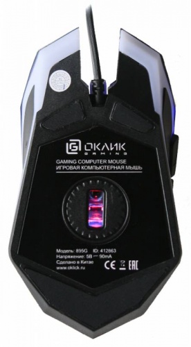Купить  мышь oklick 895g hellfire black (2400dpi) usb в интернет-магазине Айсберг техники в Орске! фото 5