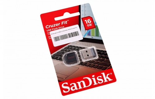 Купить  flash usb 2.0 flash sandisk 16gb cruzer fit (sdcz33-016g-b35) в интернет-магазине Айсберг техники в Орске! фото 2