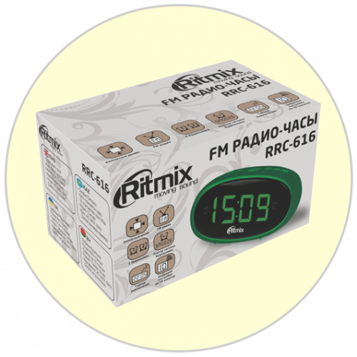 Купить  радио,часы,приемник ritmix rrc-616 white в интернет-магазине Айсберг техники в Орске! фото 3