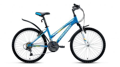 Купить  велосипед forward titan 2.0 (24" 18ск, рост 14) синий мат. в интернет-магазине Айсберг техники в Орске!