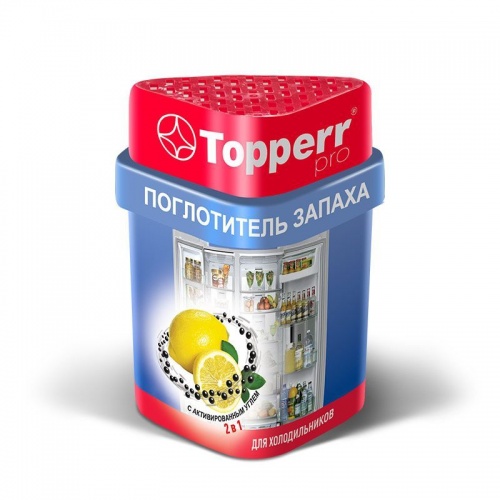 Купить  химия бытовая topperr 3116 поглотитель запаха для хол-ка лимон/уголь в интернет-магазине Айсберг техники в Орске!