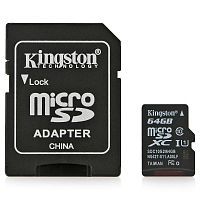 Купить  карта памяти sd-micro 64gb kingston sdxc class 10 +adapter (sdc10g2/64gb) в интернет-магазине Айсберг техники в Орске!