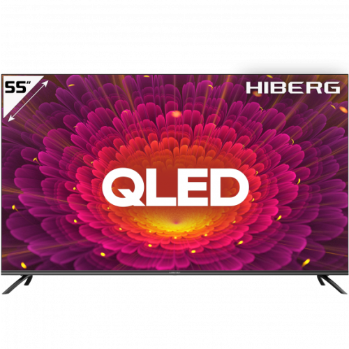 Купить  телевизор hiberg qled 55y smart tv 4k в интернет-магазине Айсберг техники в Орске, Новотроицке, Гае, Домбаровском, Ясном, Адамовке, Кваркено!