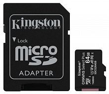 Купить  карта памяти sd-micro 64gb kingston sdxc class 10 u1 a1 uhs-i canvas select plus + sd adapter (sdcs2/64gb) в интернет-магазине Айсберг техники в Орске!