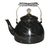 Купить  чайник marusya r-30440 эмаль черный мрамор 4л в интернет-магазине iceteh.ru в Орске, Новотроицке, Гае, Домбаровском, Ясном, Адамовке, Кваркено!