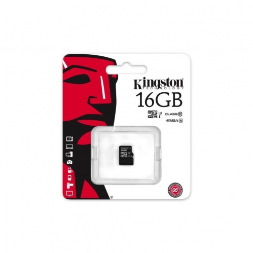 Купить  карта памяти sd-micro 16gb kingston sdhc class 10 (sdc10g2/16gbsp) в интернет-магазине Айсберг техники в Орске! фото 2