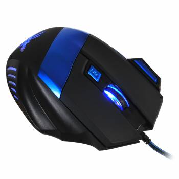 Купить  мышь oklick 775g black/blue (2400dpi) usb в интернет-магазине Айсберг техники в Орске! фото 3