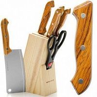 Купить  нож набор ножей 8пр st395 с мусатом 01272 (mb395) в интернет-магазине Айсберг техники в Орске!