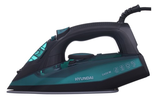 Купить  утюг hyundai h-si 01124 черно /зеленый в интернет-магазине Айсберг техники в Орске! фото 2