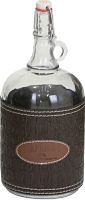 Купить  бутыль магарыч 2л венеция с бугельной пробкой + чехол коричневый кожа/экокожа в интернет-магазине Айсберг техники в Орске!