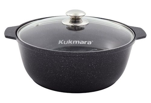 Купить  посуда жаровня 5л kukmara жмт528а темное мраморное покрытие в интернет-магазине Айсберг техники в Орске, Новотроицке, Гае, Домбаровском, Ясном, Адамовке, Кваркено!