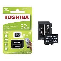 Купить  карта памяти sd-micro 32gb toshiba thn-m203k0320ea m203  class 10 +adapter в интернет-магазине Айсберг техники в Орске!