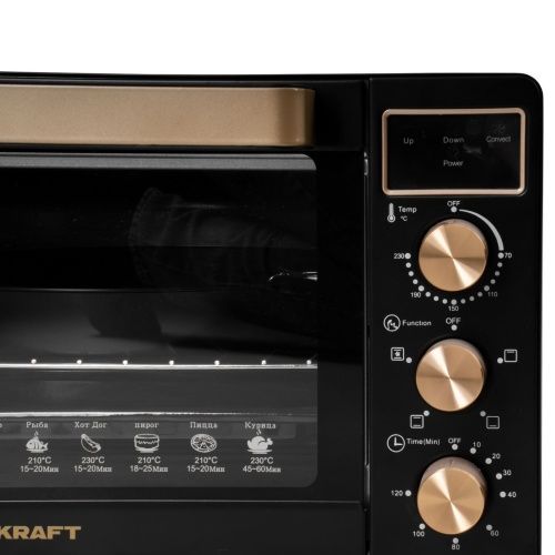 Купить  духовка kraft kf-mo 3506 kglb мини-печь в интернет-магазине Айсберг техники в Орске, Новотроицке, Гае, Домбаровском, Ясном, Адамовке, Кваркено! фото 3