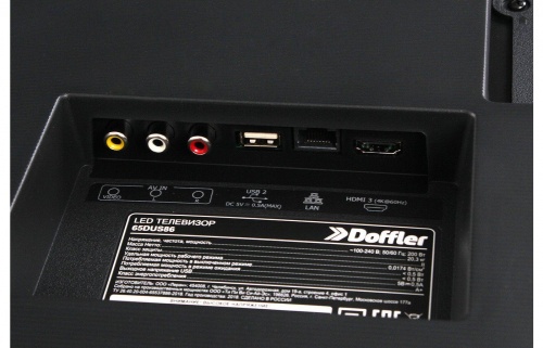 Купить  телевизор doffler 65 dus 86 в интернет-магазине Айсберг техники в Орске! фото 5