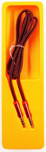 Купить  соединительные шнуры ldnio ls-y01/ aux аудио кабель/3.5 mm jack - 3.5 mm jack/ 1m/ позолоченные контакты/ red (ld-b4535) в интернет-магазине Айсберг техники в Орске! фото 2