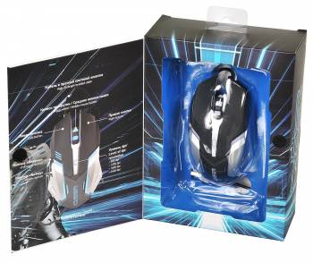 Купить  мышь oklick 855g gyber black/silver optical (2400dpi) usb в интернет-магазине Айсберг техники в Орске! фото 8