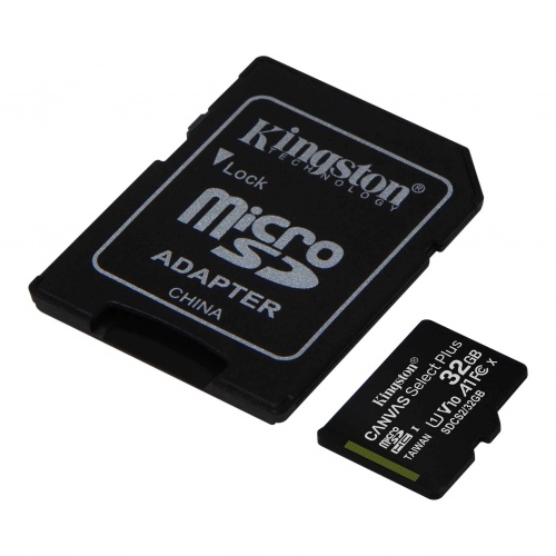 Купить  карта памяти sd-micro 32gb kingston sdhc class 10 u1 a1 uhs-i canvas select plus+ sd adapter в интернет-магазине Айсберг техники в Орске! фото 2
