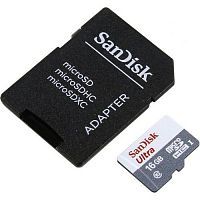 Купить  карта памяти sd-micro 16gb sandisk ultra  sdhc uhs-i class 10 +adapter (sdsquns-016g-gn3ma) в интернет-магазине Айсберг техники в Орске!