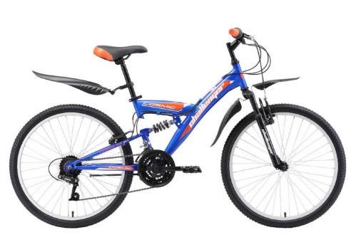 Купить  велосипед  challenger cosmic fs 24 сине-оранжевый в интернет-магазине Айсберг техники в Орске!