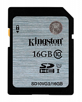 Купить  карта памяти sd card 16gb kingston sdhc сlass 10 (sd10vg2/16gb) w/o adapter в интернет-магазине Айсберг техники в Орске!