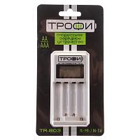 Купить  зарядное устройство трофи tr-803 lcd скоростное + hr03-2bl 800mah в интернет-магазине Айсберг техники в Орске!