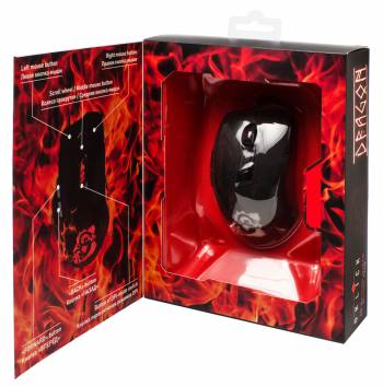 Купить  мышь oklick 725g dragon black/red optical (2400dpi) usb в интернет-магазине Айсберг техники в Орске! фото 5