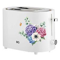 Купить  тостер bq t 1003 белый-цветы в интернет-магазине Айсберг техники в Орске, Новотроицке, Гае, Домбаровском, Ясном, Адамовке, Кваркено!